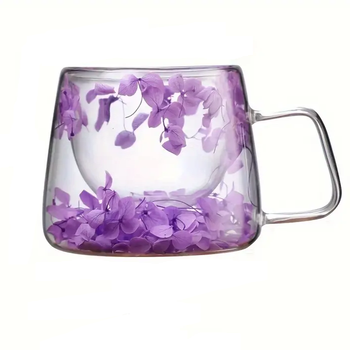 Γυάλινη κούπα "Flowers"