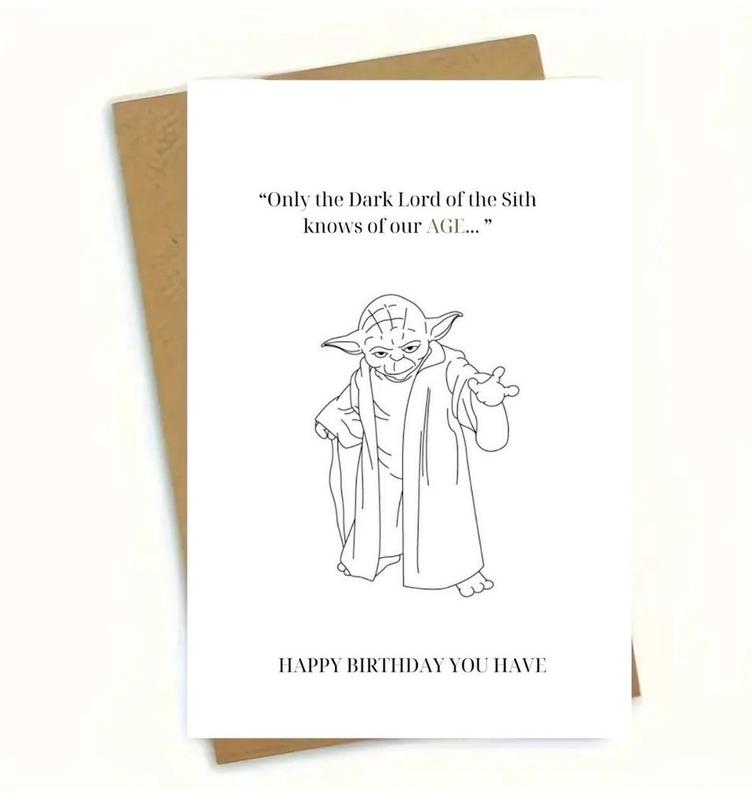 Κάρτα γενεθλίων Yoda