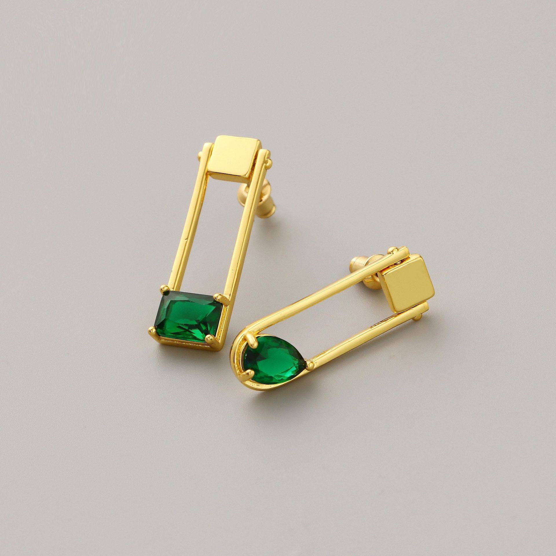 "Olympia" Malachite Classy Stone Earrings