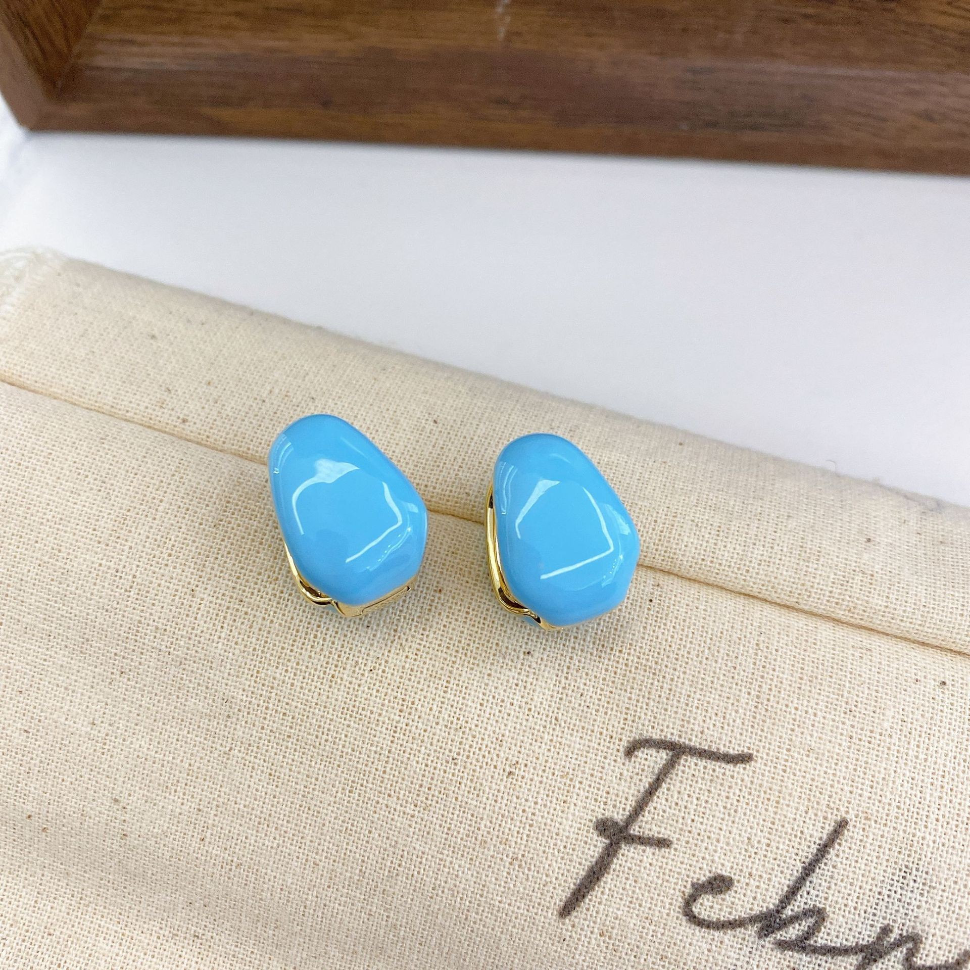 "Petra" Sky-Blue Fashion Earring