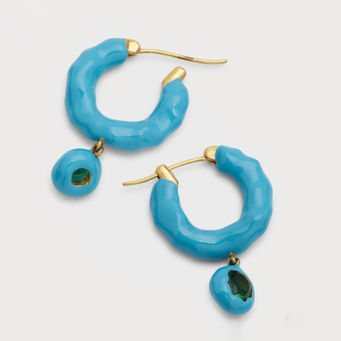 "Enyo" Blue Eye Lucky Hoops