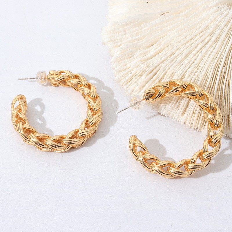 "Kyclus" 18K Gold-plated Hoops