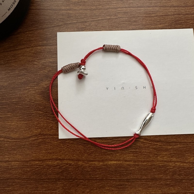 "Charisma" Lucky Red Silver925 Fish Bracelet