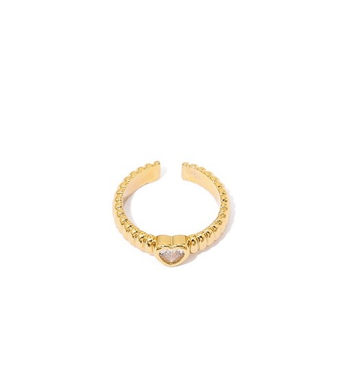 "Aurélie" 18K Gold-plated Heart Ring