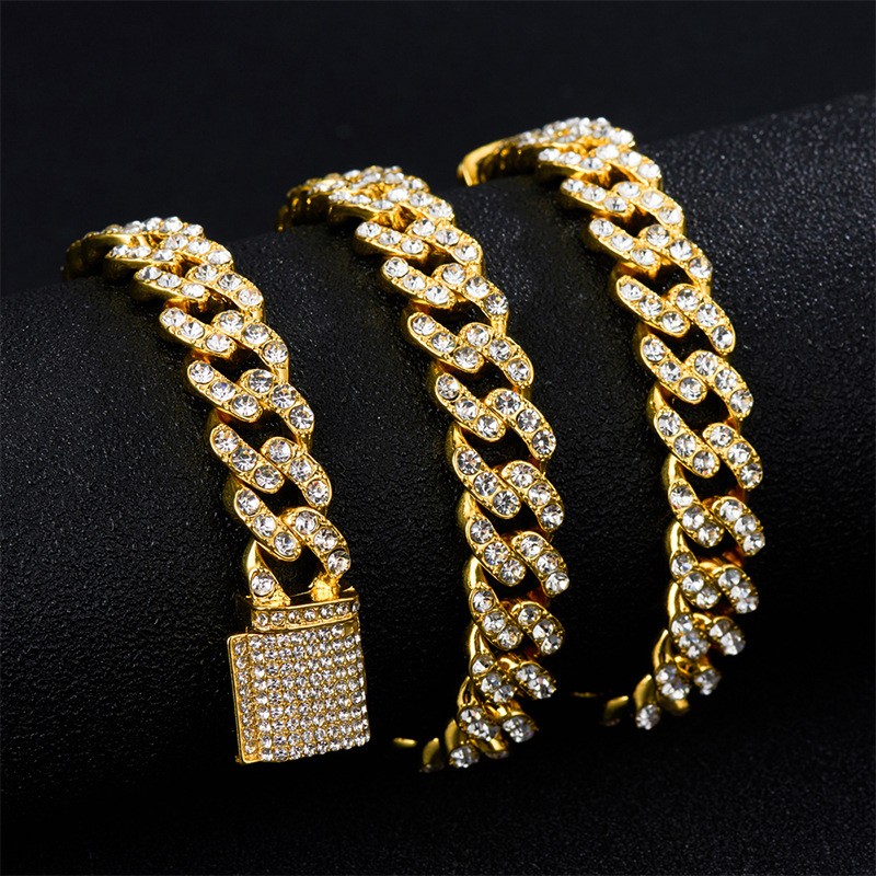 "Apollo" 18K Gold-plated White Rhinestones Alloy Necklace