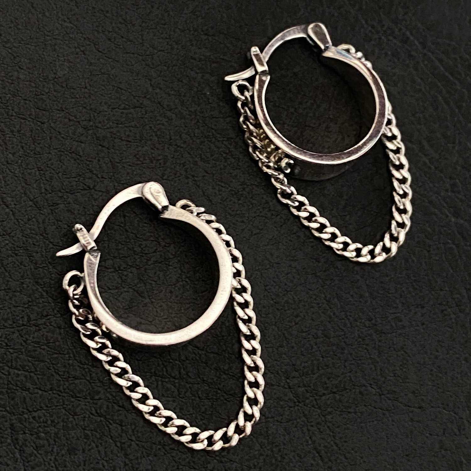 "Chaîne" Silver925 Fashionista Hoops