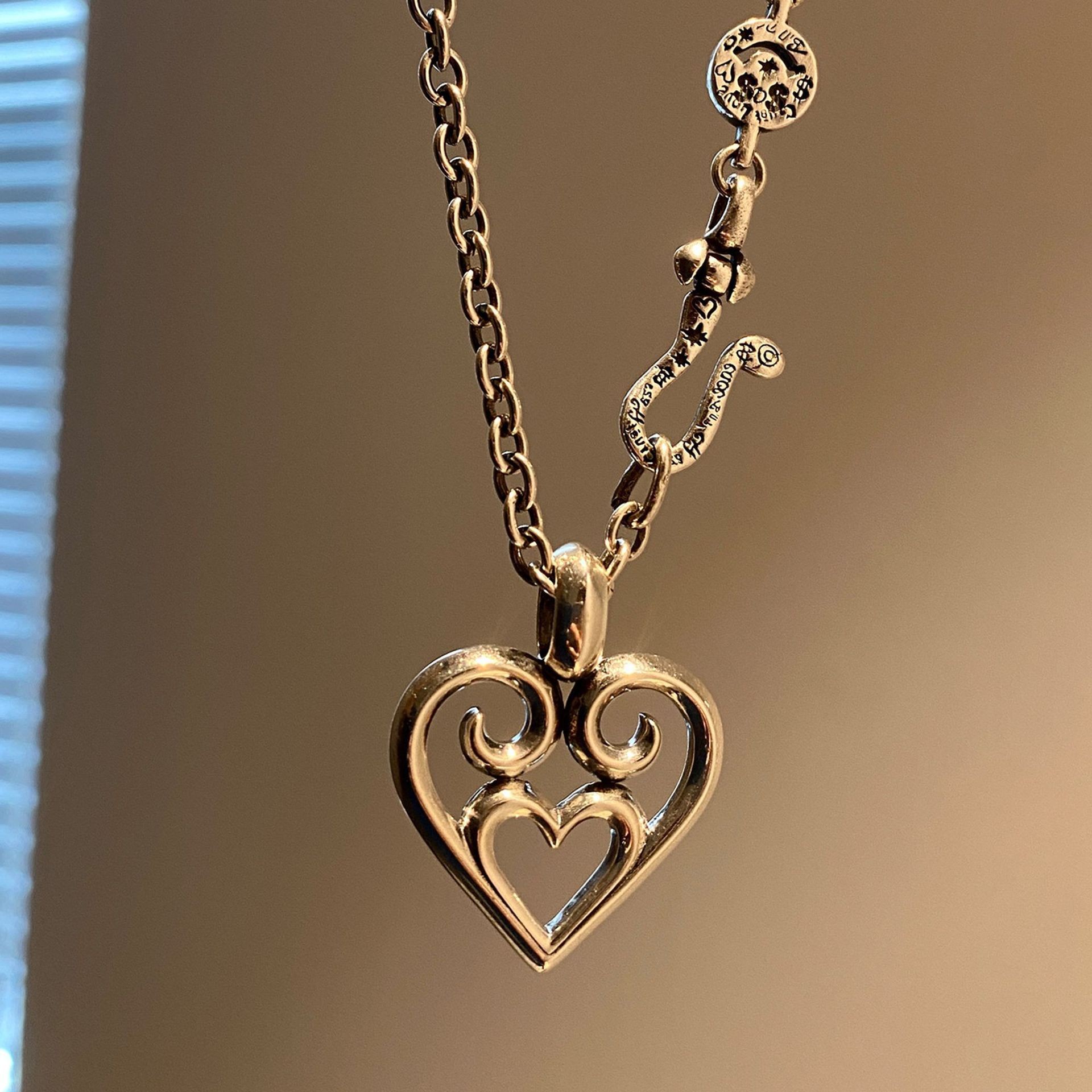 "Geneviève" Silver 925 Heart Necklace