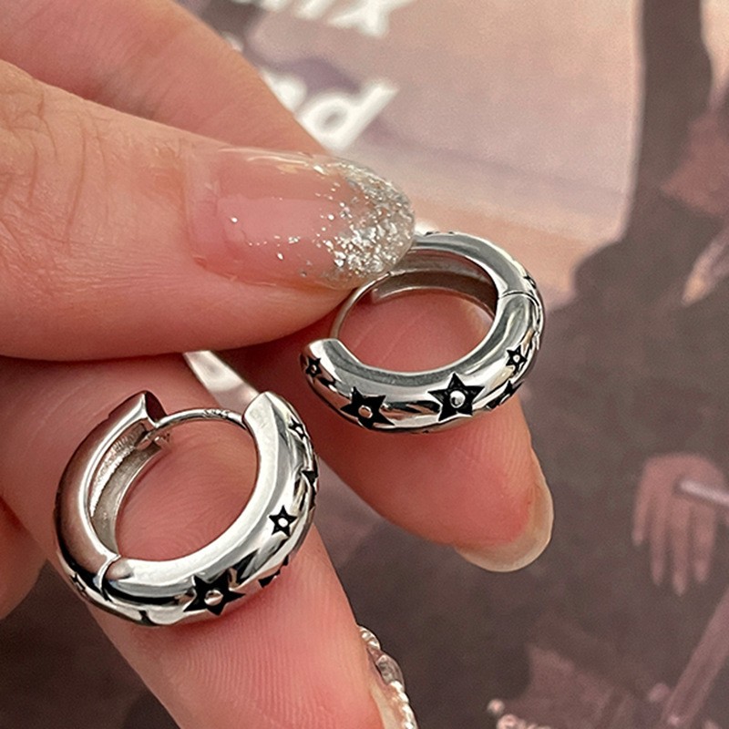 "Étoile" Silver 925 Fashion Hoops