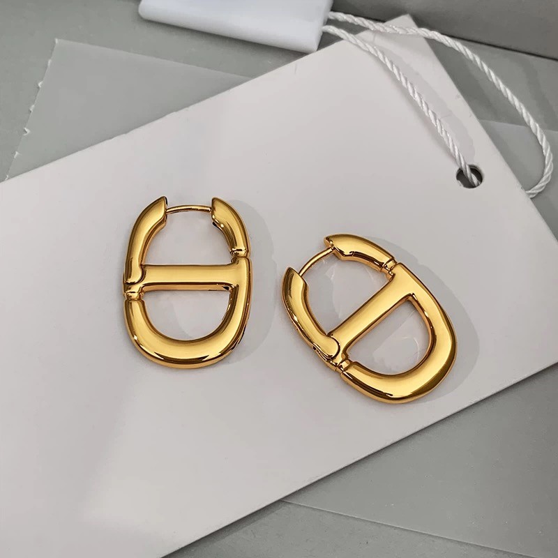 "Oser" 18K Gold-plated S925 Fashionista Hoops