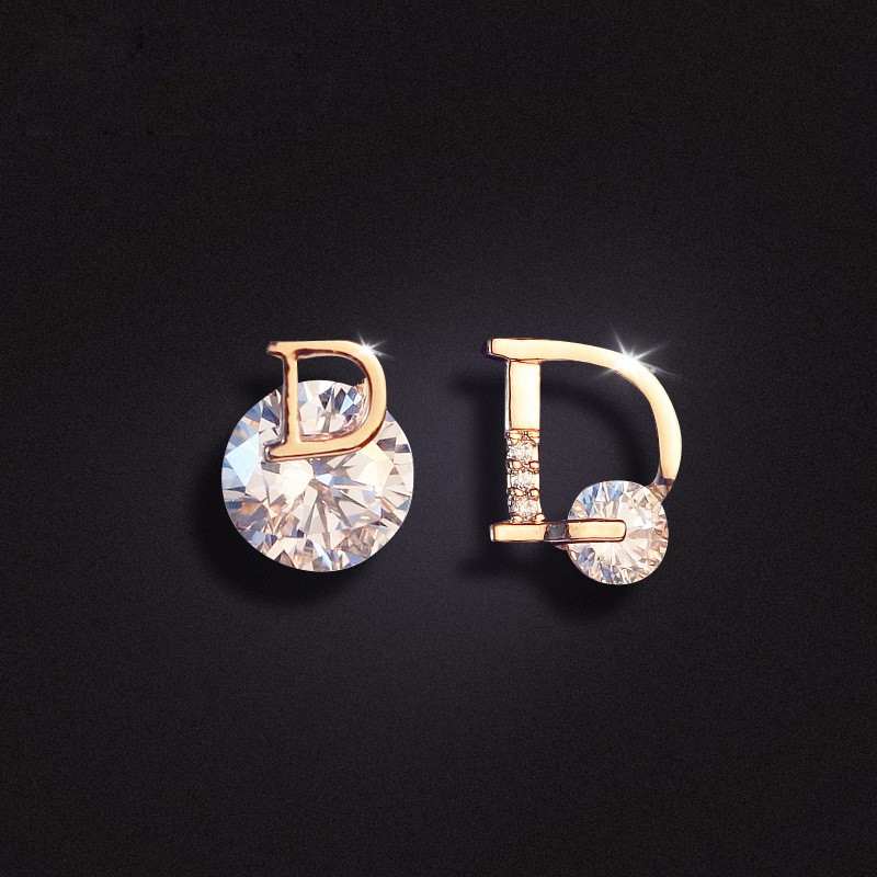 "Désirée" 18K Gold-plated Zircon S925 Earrings