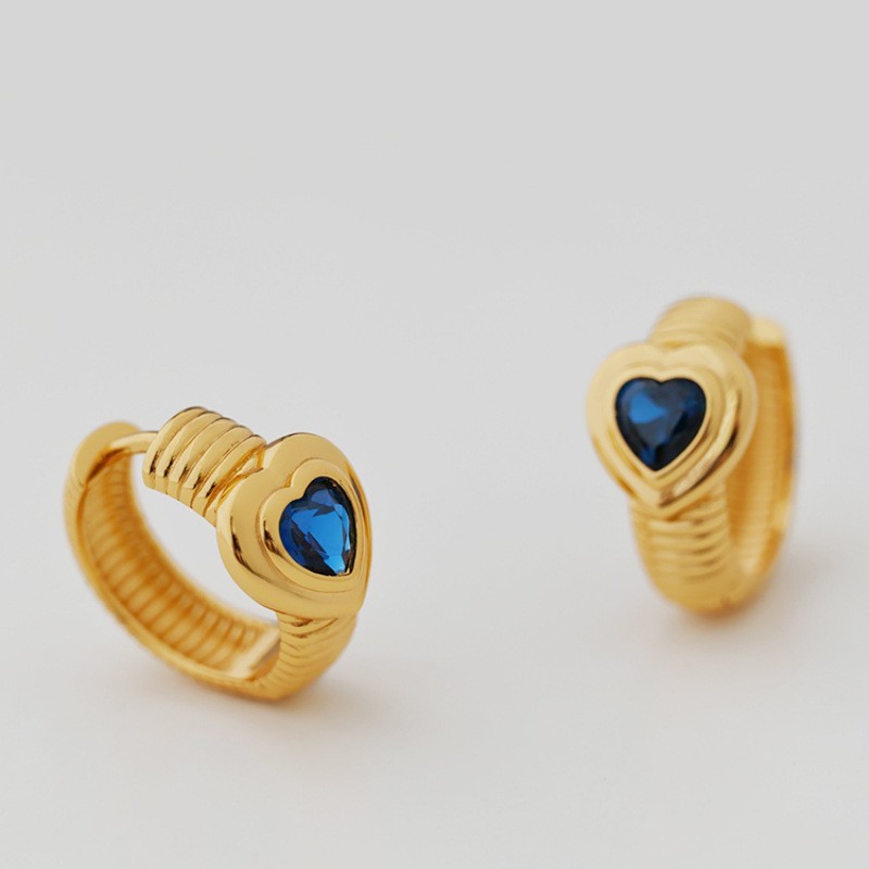"Lumière" 18K Gold-plated S925 Retro Hoops