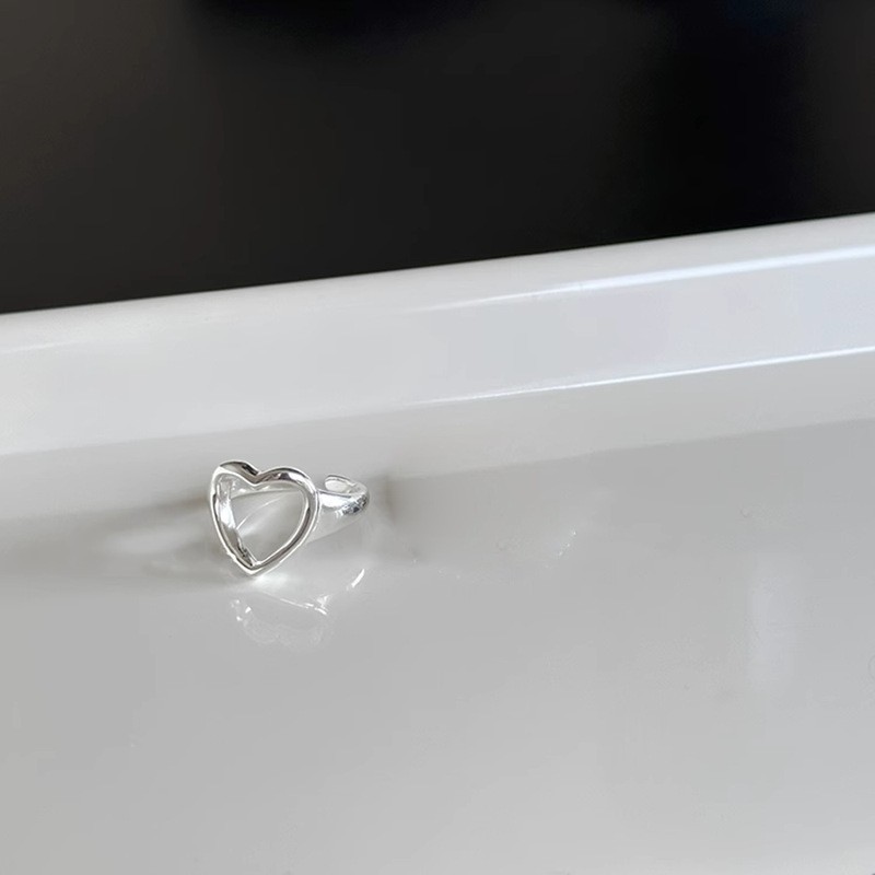 "Lâche" Silver9 925 Heart Ring