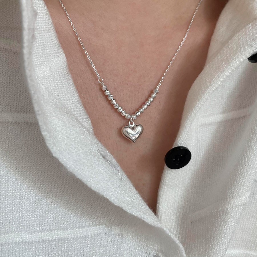 "Amie" Silver 925 Elegant Heart Necklace