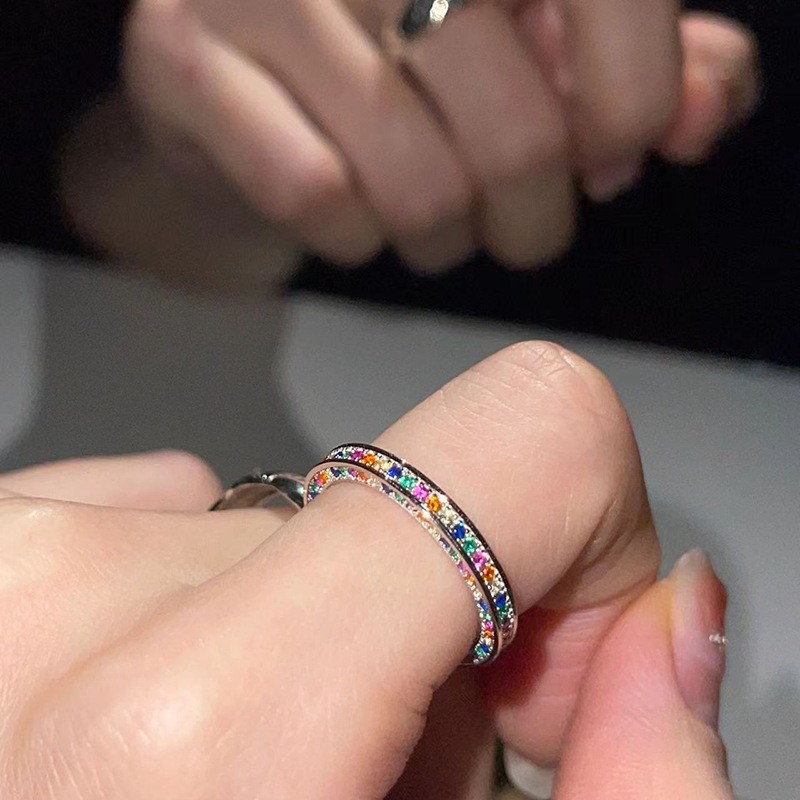 "Arc-en-Ciel" Colorful Zircon S925 Ring