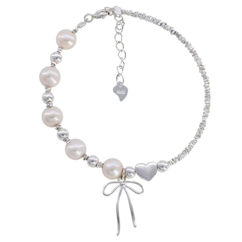 "Nœud" Silver 925 Pearl Fashion Bracelet