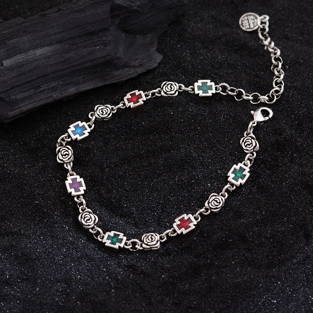 "Grande Pierre" Silver 925 Zircon Statement Bracelet