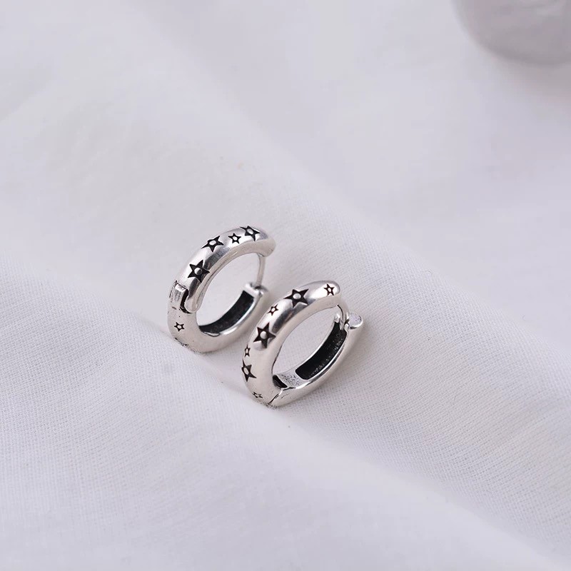 "Étoile" Silver 925 Fashion Hoops