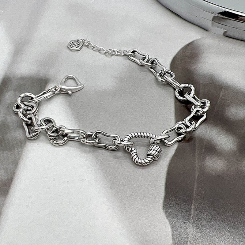 "Armario" Silver 925 Heart Retro Bracelet