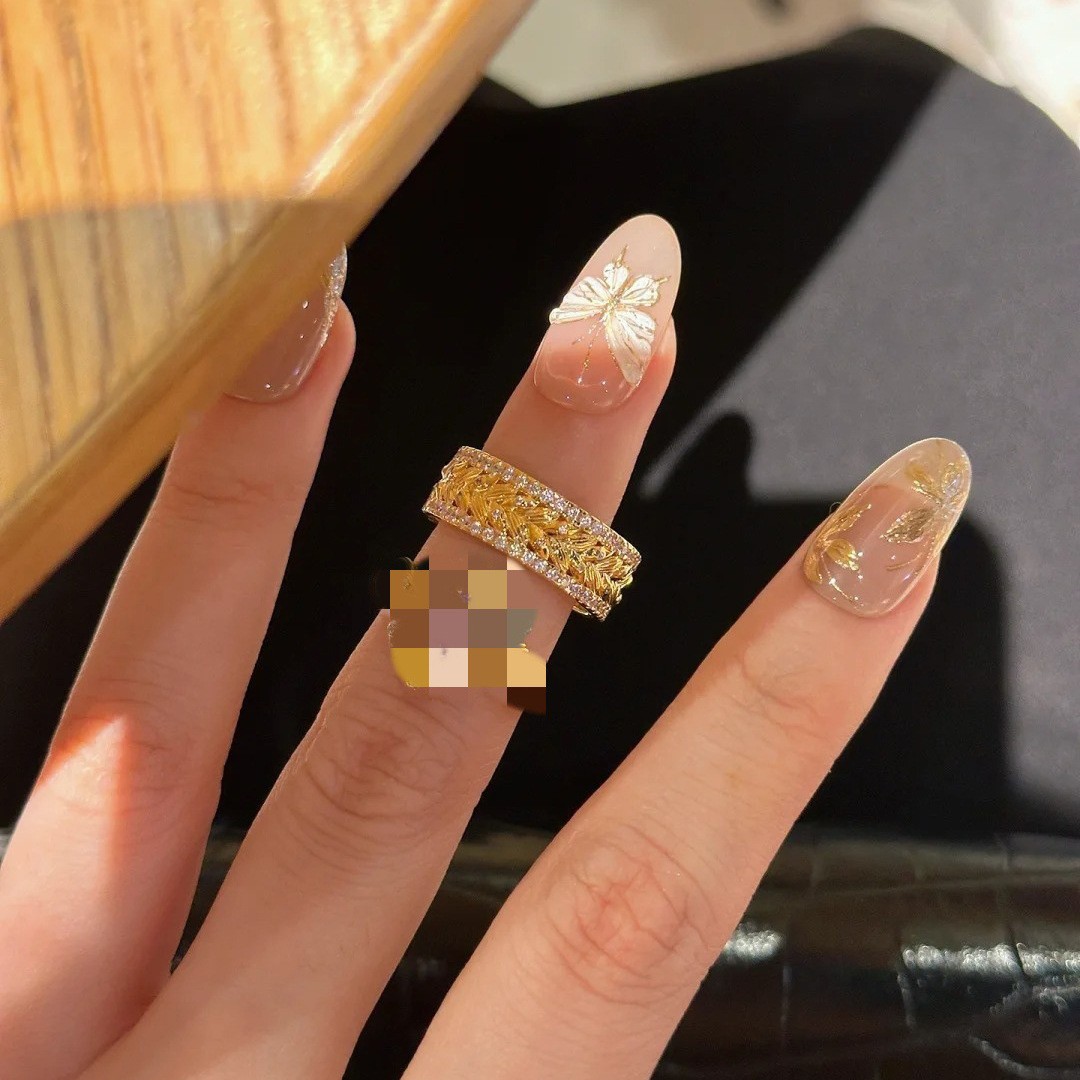 "Grano" Zircon 18K Gold-plated S925 Luxury Ring