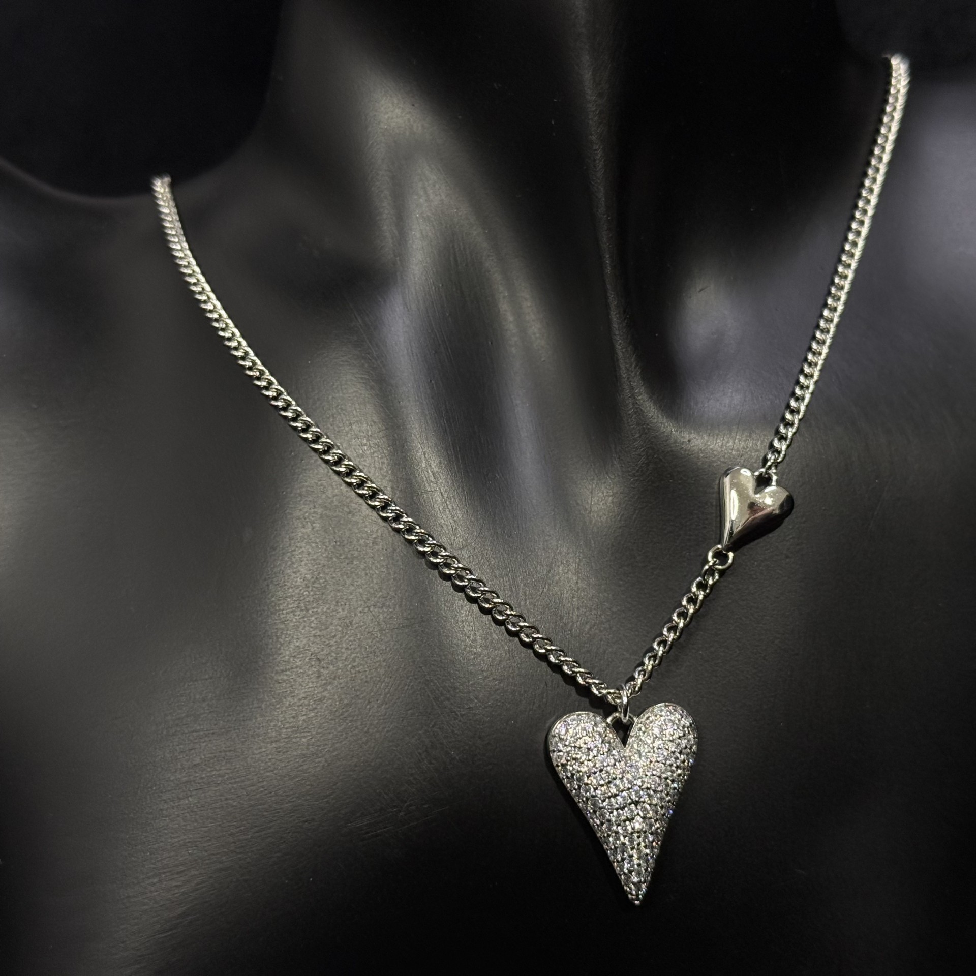 "Elske" Silver 925 Zircon Heart Luxury Necklace