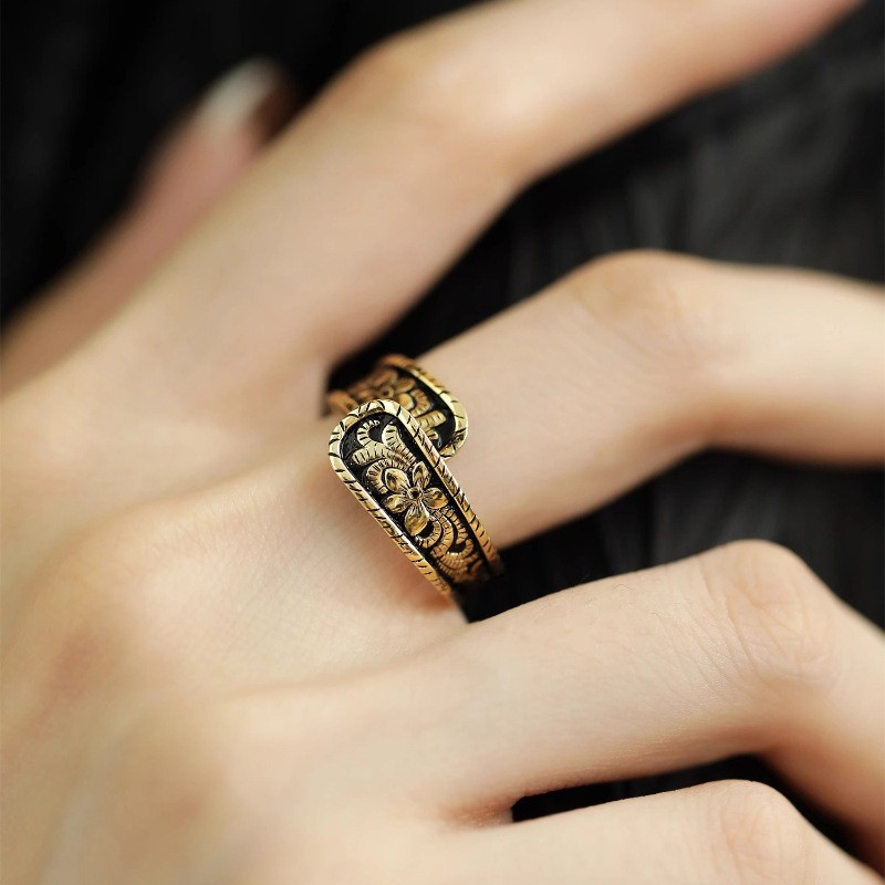 "Minoica" 18K Gold-plated S925 Retro RING