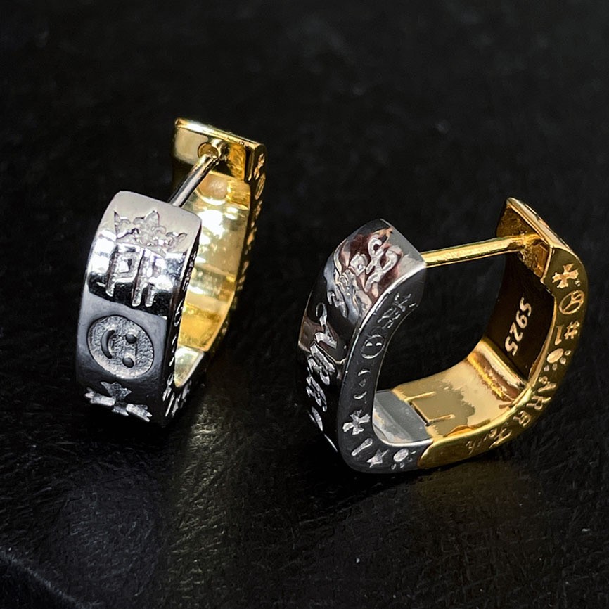 "Micenas" 18K Gold-plated Silver 925 Statement Hoops