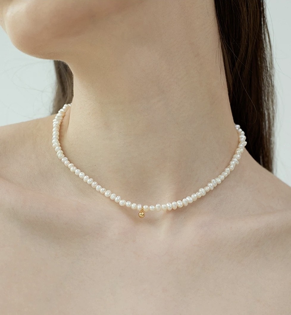 "Pandora" Freshwater Pearl 18K Gold-plated S925 Necklace