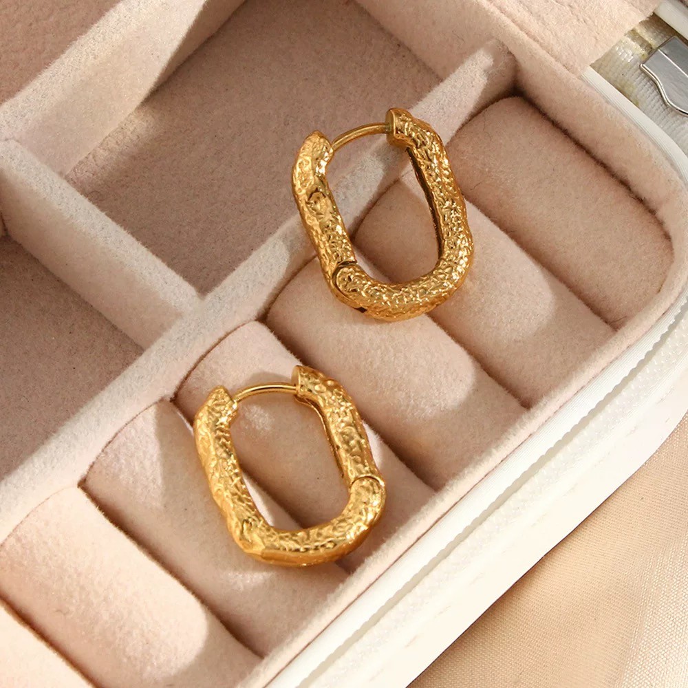 "Erato" Greek-Style Golden Earrings