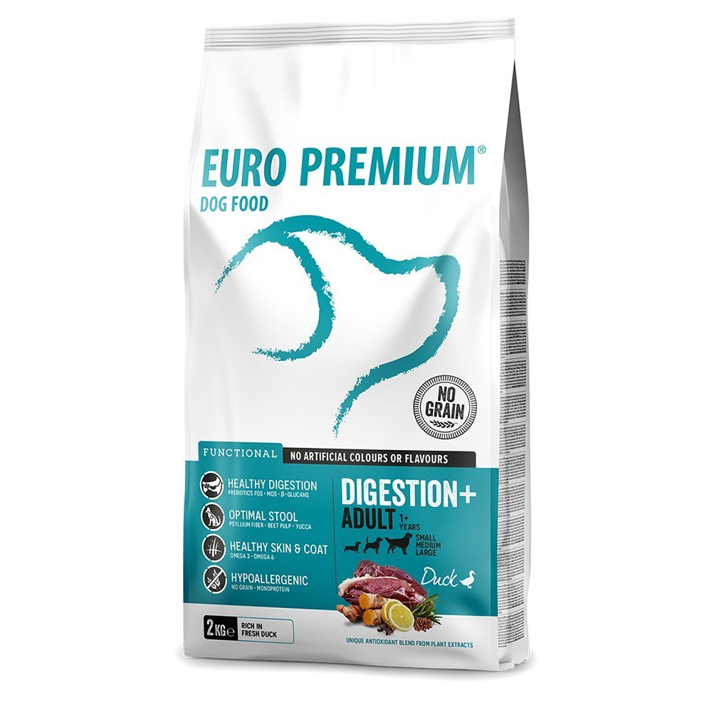 EUROPREMIUM Adult Medium Digestion - Πάπια 2Kg