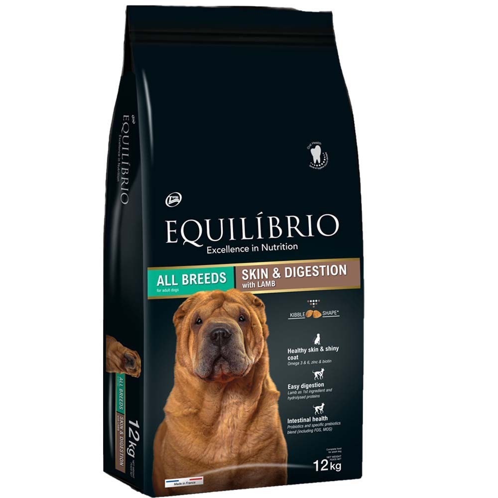 Equilibrio Adult Sensitive Skin And Digestion Lamb 12kg