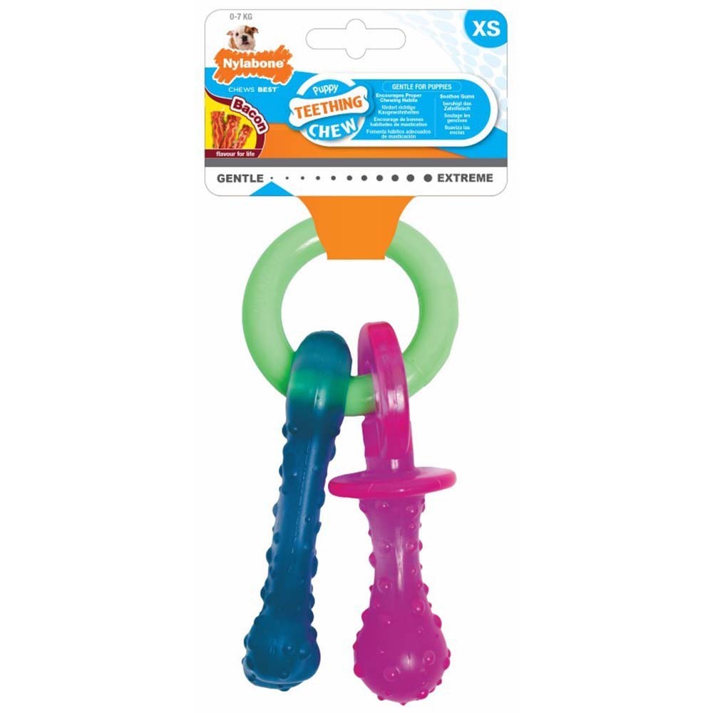 Nylabone Puppy Pacifier - Bacon