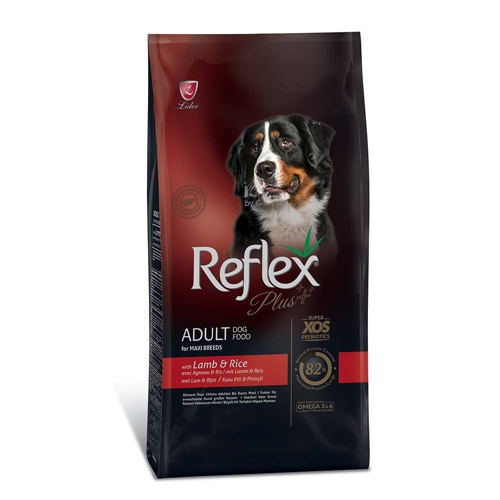 REFLEX PLUS MAXI ADULT LAMB Ξηρά τροφή για ενήλικους μεγαλόσωμους σκύλους, με αρνί 18kg