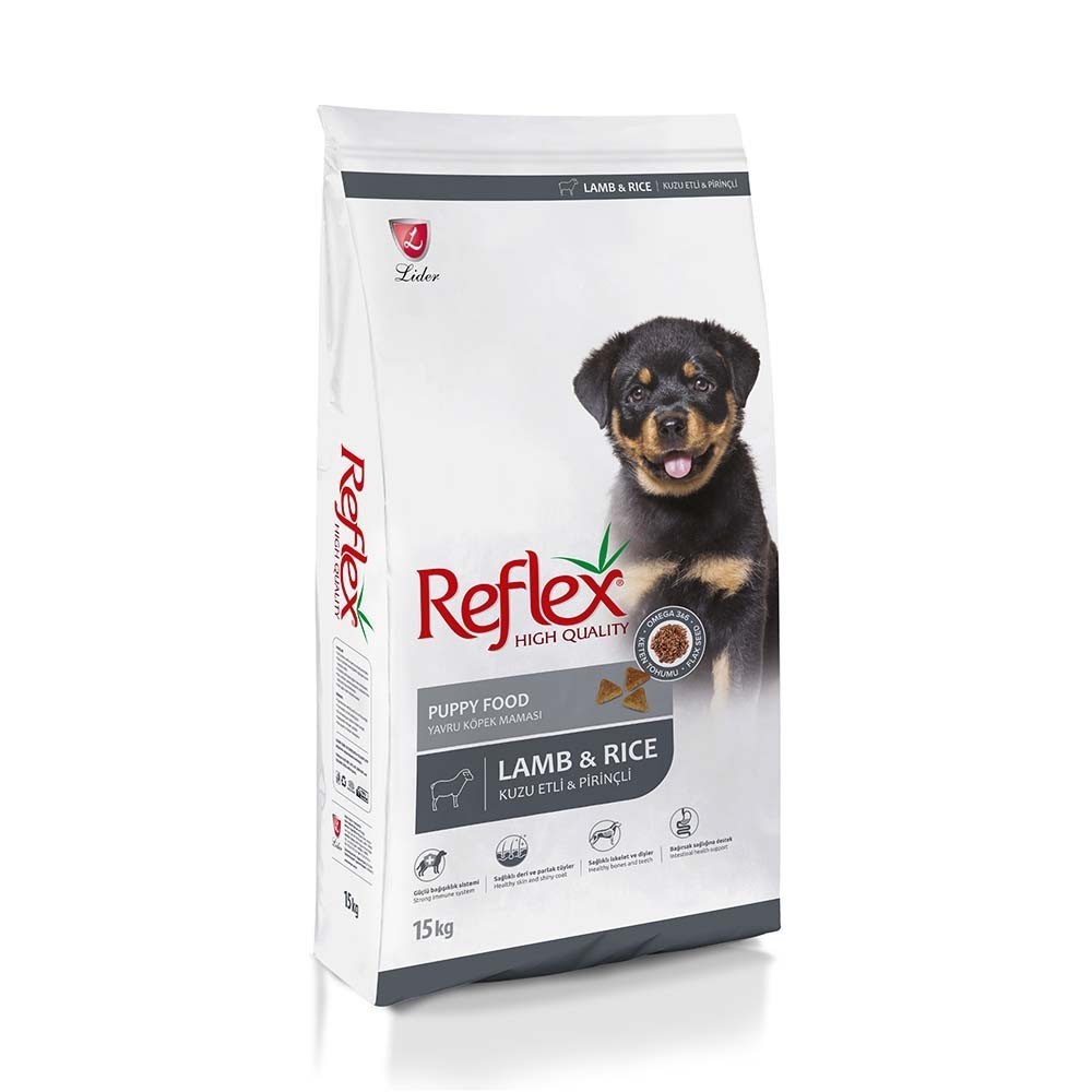 REFLEX PUPPY LAMB & RICE Ξηρά τροφή για κουτάβια όλων των φυλών, με αρνί & ρύζι 15kg