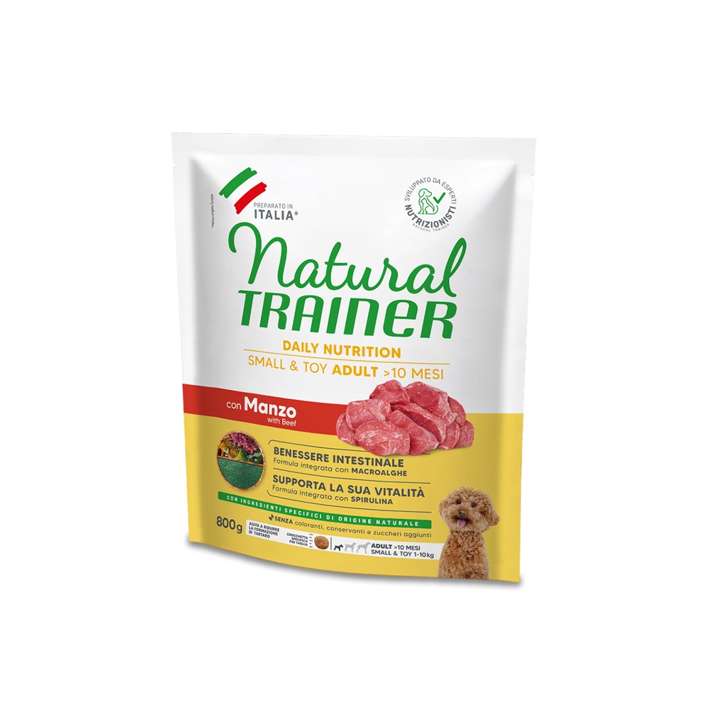 NATURAL TRAINER SMALL & TOY ADULT- Beef 800gr