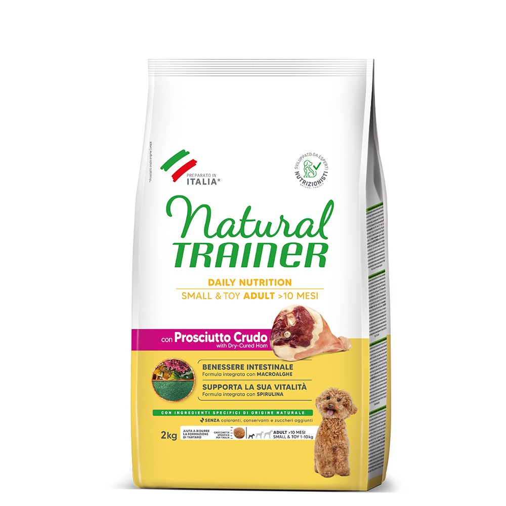 NATURAL TRAINER SMALL & TOY ADULT- Prosciutto 2kg