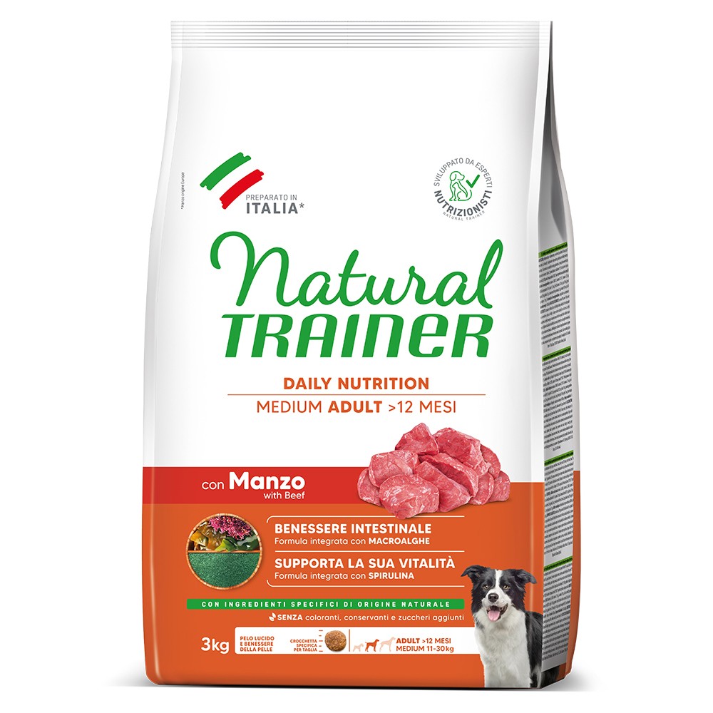 NATURAL TRAINER MEDIUM ADULT- Beef 3kg