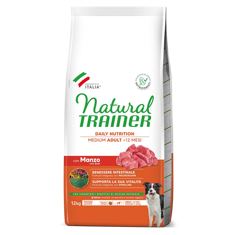 NATURAL TRAINER MEDIUM ADULT- Beef 12kg