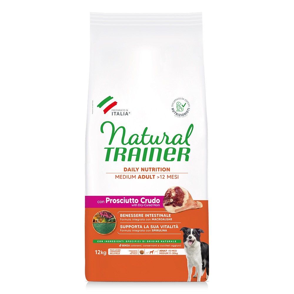 NATURAL TRAINER MEDIUM ADULT- Prosciutto 12kg