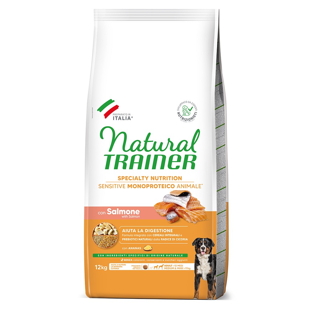 NATURAL TRAINER SENSITIVE ADULT MEDIUM/ MAXI Salmon 12kg