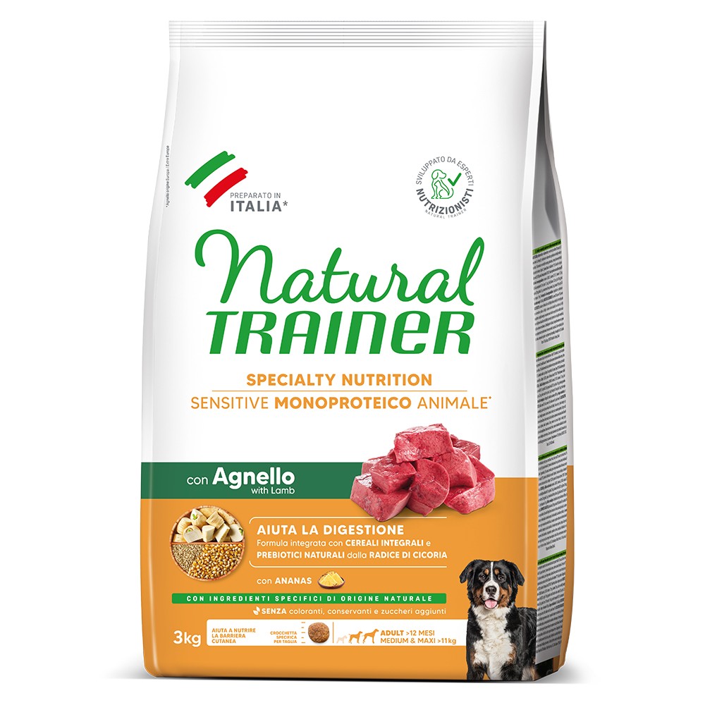 NATURAL TRAINER SENSITIVE ADULT MEDIUM/ MAXI Lamb 3kg