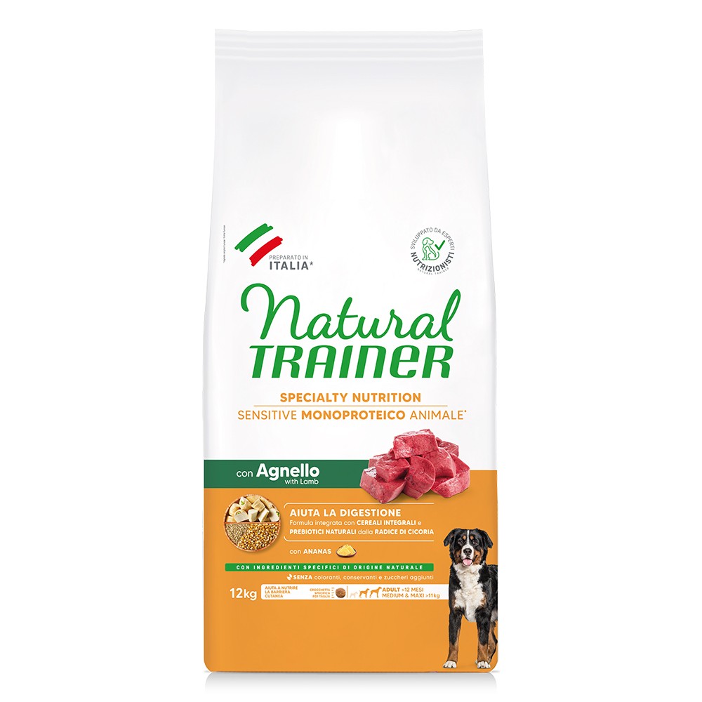 NATURAL TRAINER SENSITIVE ADULT MEDIUM/ MAXI Lamb 12kg