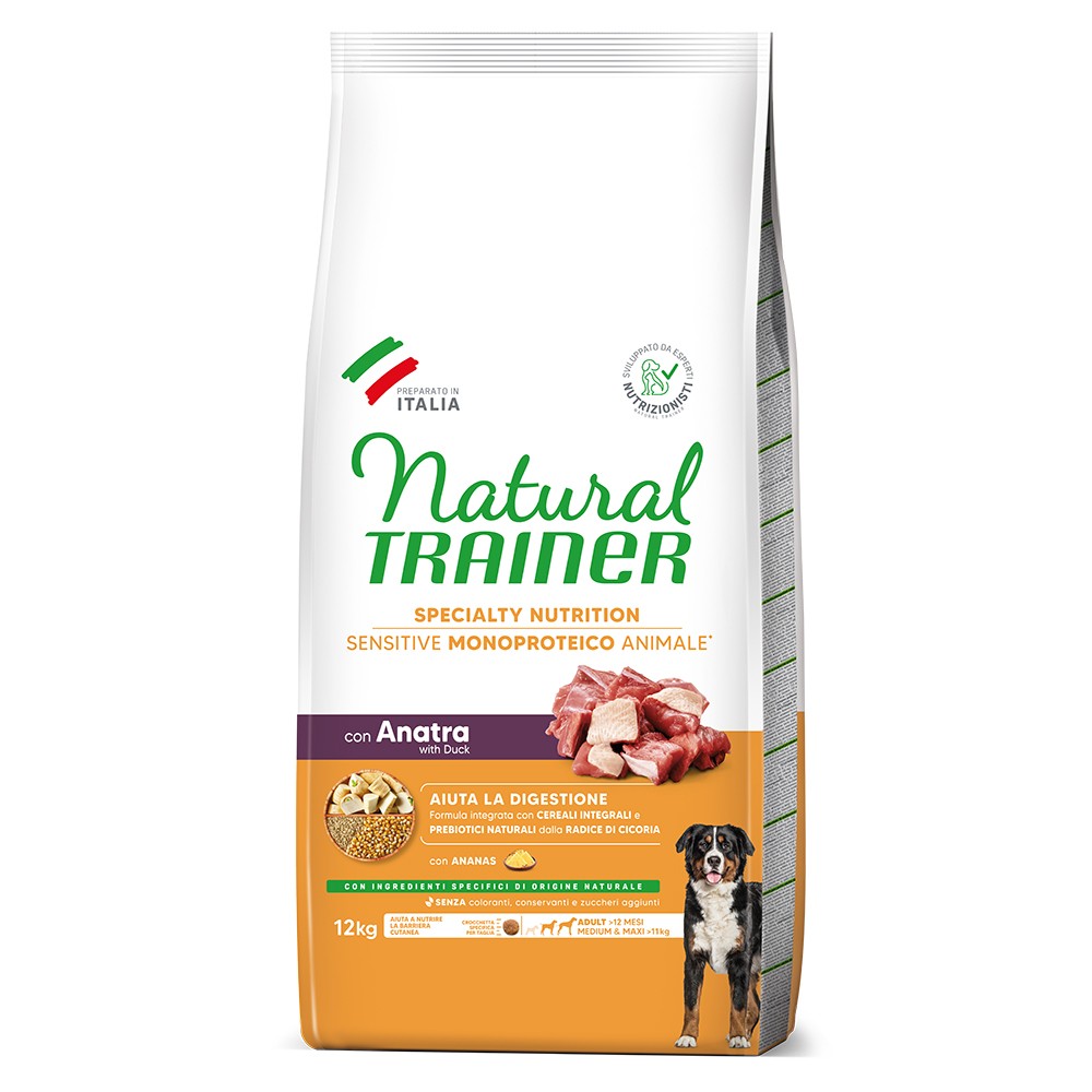 NATURAL TRAINER SENSITIVE ADULT MEDIUM/ MAXI Duck 12kg