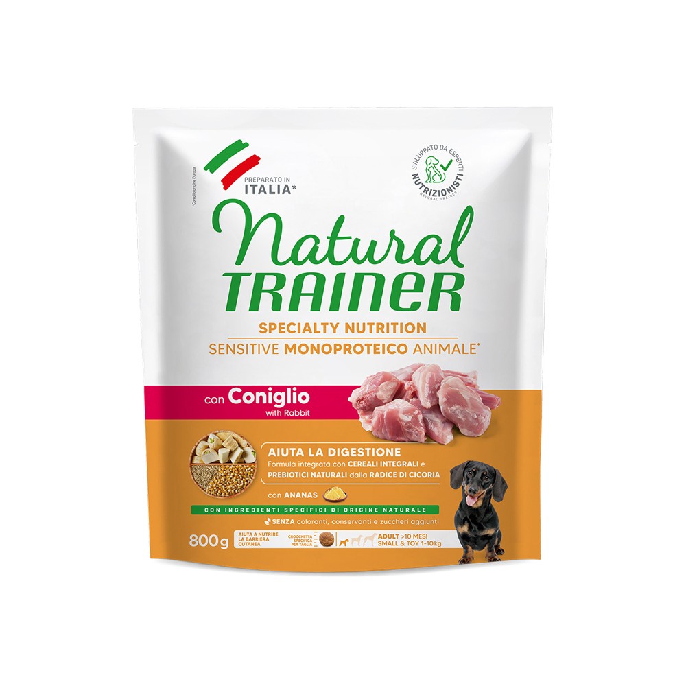 NATURAL TRAINER SENSITIVE ADULT SMALL & TOY Rabbit 800gr