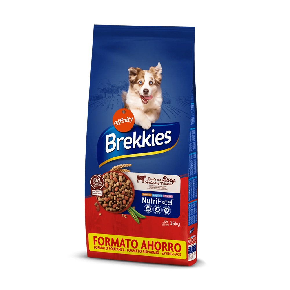 BREKKIES ADULT MIX BEEF 15kg