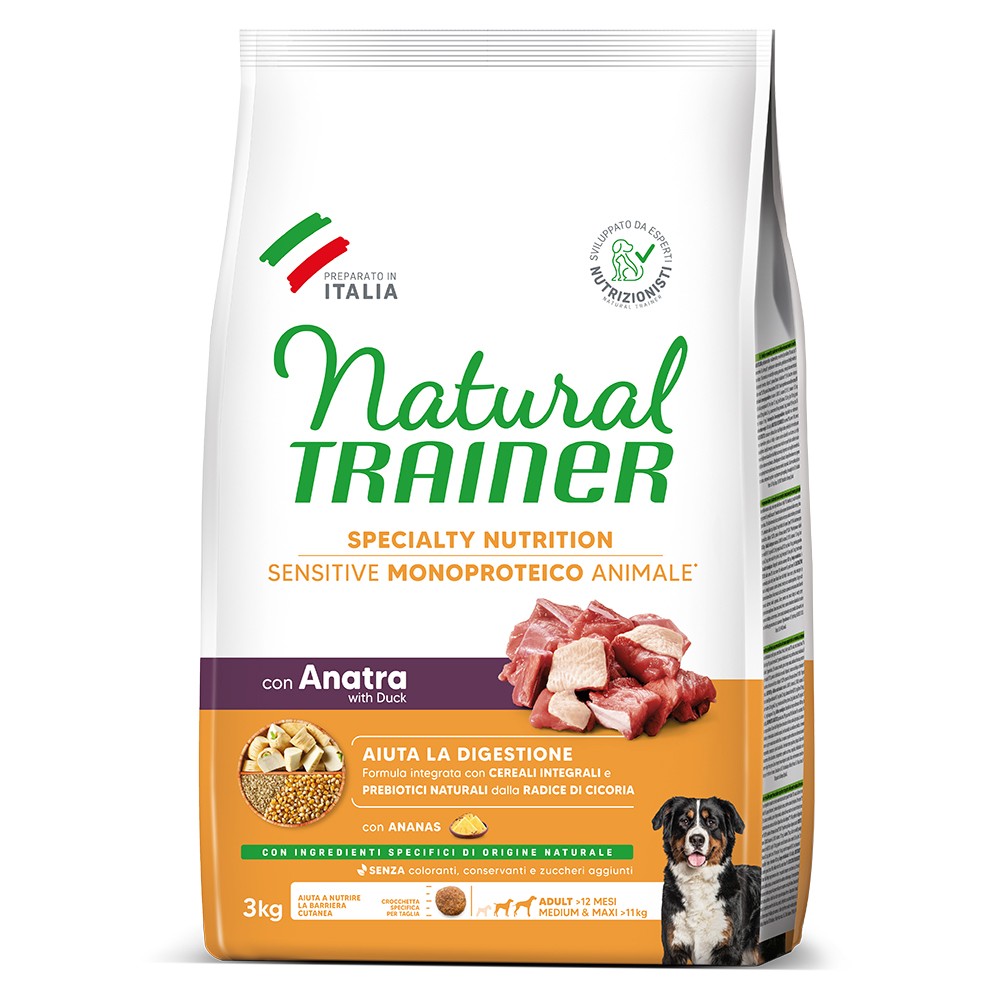 NATURAL TRAINER SENSITIVE ADULT MEDIUM/ MAXI Duck 3kg