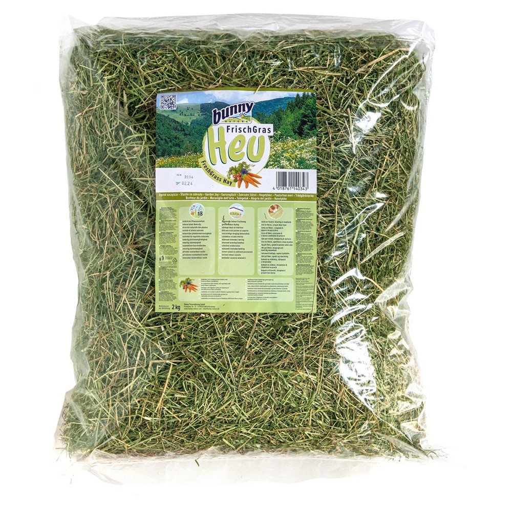 BUNNY FreshGrass Hay Garden Happiness 2kg